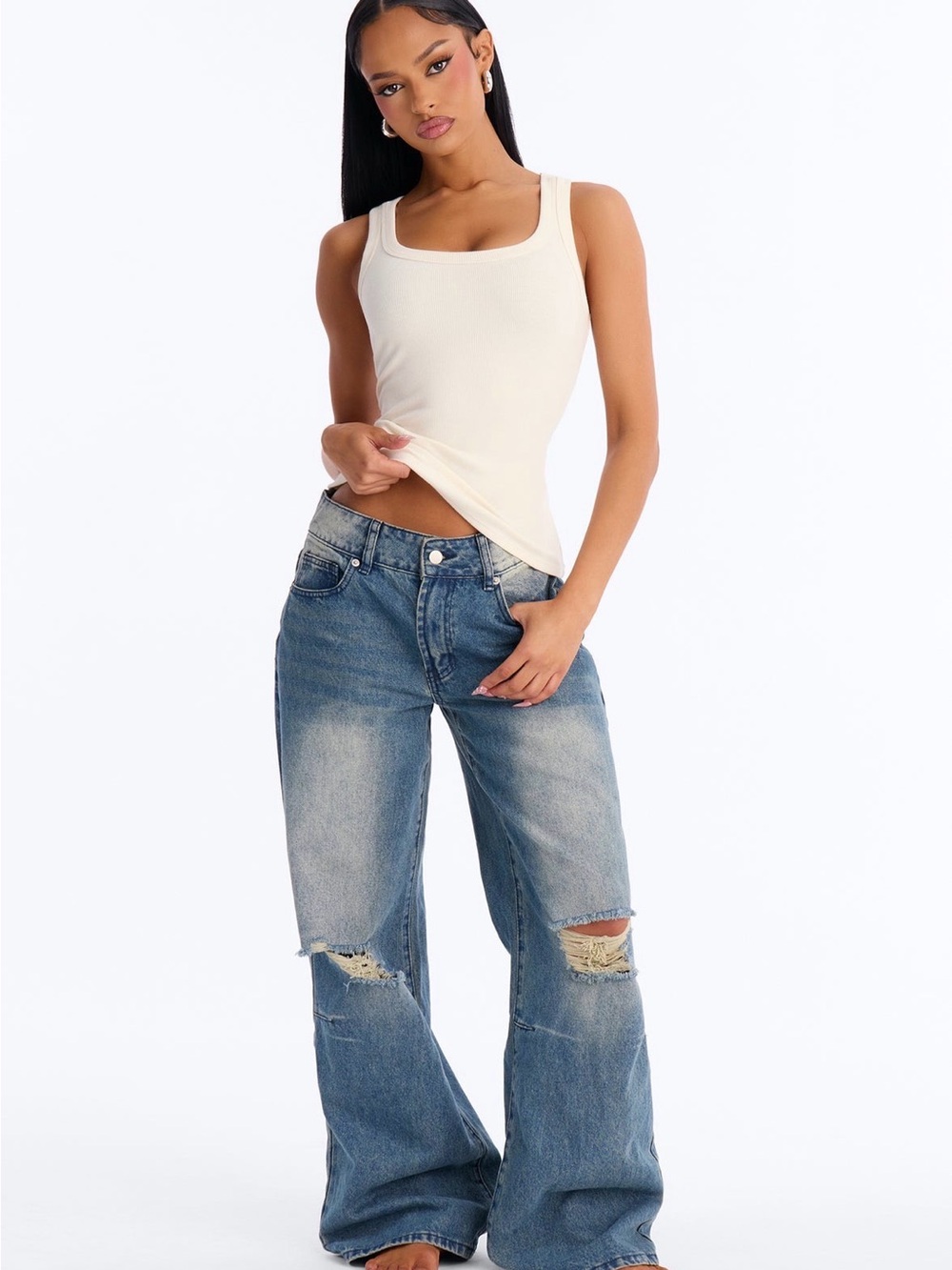 Baggy Ripped Jeans - Picture 4 of 4
